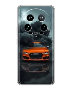 Чохол для Xiaomi 14 Ultra з картинкою «Audi у хмарах диму»