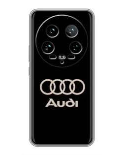 Чохол для Xiaomi 14 Ultra з картинкою «Audi — золотий логотип»
