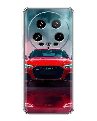 Чохол для Xiaomi 14 Ultra з картинкою «Audi RS — червоний стиль»