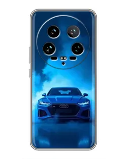 Чохол для Xiaomi 14 Ultra з картинкою «Audi — блакитна енергія»