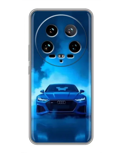 Чохол для Xiaomi 14 Ultra з картинкою «Audi — блакитна енергія»