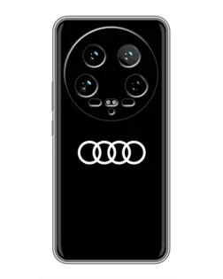 Чохол для Xiaomi 14 Ultra з картинкою «Audi White Logo»