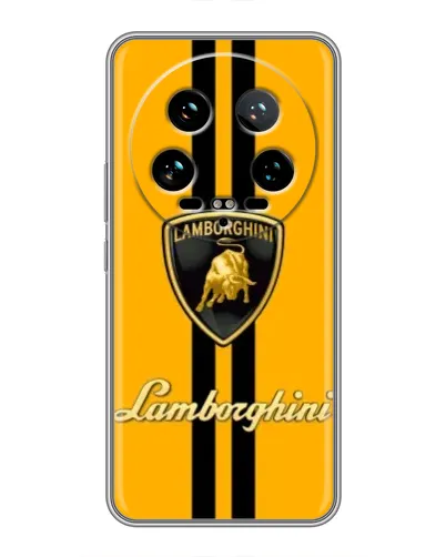 Чохол для Xiaomi 14 Ultra з картинкою «Lamborghini Stripe жовтий»