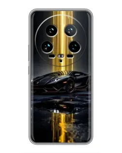 Чохол для Xiaomi 14 Ultra з картинкою «Нічний Lamborghini драйв»