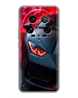 Чохол для Xiaomi 14 Ultra з картинкою «Lamborghini червоне сяйво»