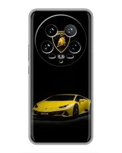 Чохол для Xiaomi 14 Ultra з картинкою «Lamborghini жовтий акцент»