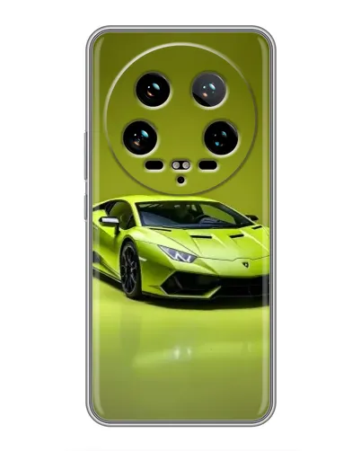 Чохол для Xiaomi 14 Ultra з картинкою «Салатовий Lamborghini Huracan»