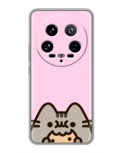 Чохол для Xiaomi 14 Ultra з картинкою «Pusheen та печиво» Чохол для Xiaomi 14 Ultra з картинкою «Pusheen та печиво»