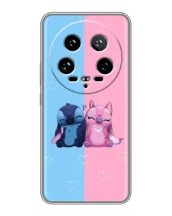 Чохол для Xiaomi 14 Ultra з картинкою «Stitch та Angel Love»