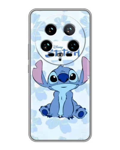 Чохол для Xiaomi 14 Ultra з картинкою «Stitch серед квітів»