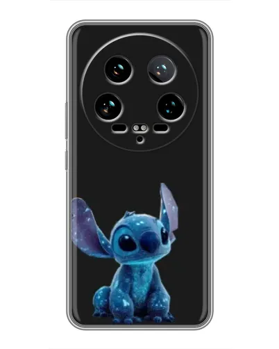 Чехол для Xiaomi 14 Ultra с картинкой «Стич на черном»