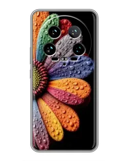 Чохол для Xiaomi 14 Ultra з картинкою «Райдужна квітка»