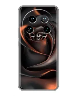 Чохол для Xiaomi 14 Ultra з картинкою «Шовкова чорна троянда»