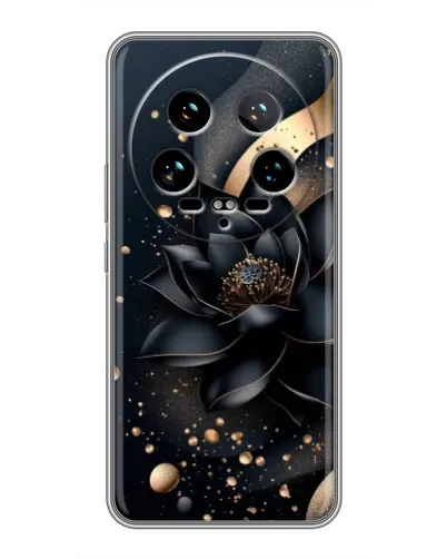 Чохол для Xiaomi 14 Ultra з картинкою «Чорний лотос» Чохол для Xiaomi 14 Ultra з картинкою «Чорний лотос»