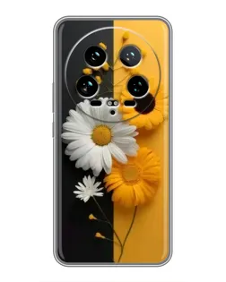 Чохол для Xiaomi 14 Ultra з картинкою «Соняшник та ромашка»