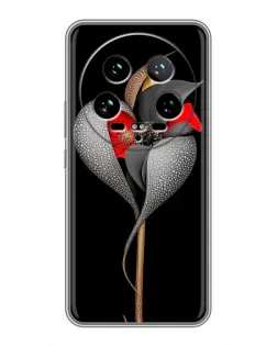 Чехол для Xiaomi 14 Ultra с картинкой «Серебряный фантазийный цветок» Чехол для Xiaomi 14 Ultra с картинкой «Серебряный фантазийный цветок»