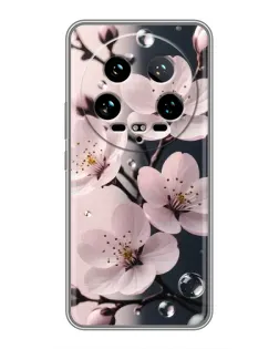 Чехол для Xiaomi 14 Ultra с картинкой «Нежная сакура и капли» Чехол для Xiaomi 14 Ultra с картинкой «Нежная сакура и капли»