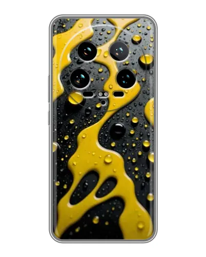 Чехол для Xiaomi 14 Ultra с картинкой «Жидкое желтое золото» Чехол для Xiaomi 14 Ultra с картинкой «Жидкое желтое золото»