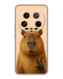 Чохол для Xiaomi 14 Ultra з картинкою «Капібара вікторія»