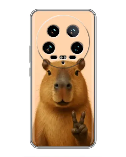 Чохол для Xiaomi 14 Ultra з картинкою «Капібара вікторія»