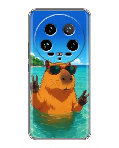 Чохол для Xiaomi 14 Ultra з картинкою «Морська капібара»