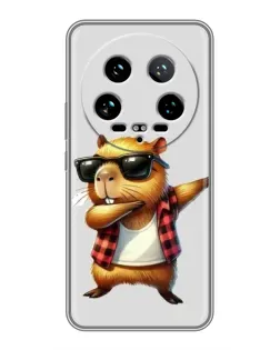 Чохол для Xiaomi 14 Ultra з картинкою «Капібара репер даб»