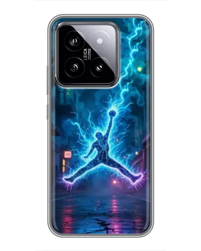 Чехол для Xiaomi 14 с картинкой «Jordan Gold Jumpman»