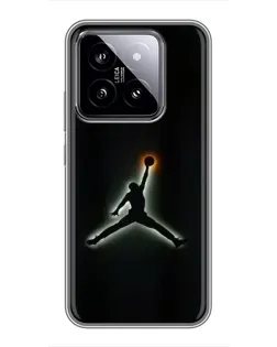 Чехол для Xiaomi 14 с картинкой «Jordan Gradient Logo»