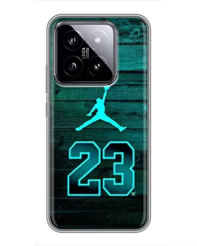 Чехол для Xiaomi 14 с картинкой «Jordan Cyan 23»