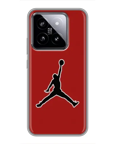 Чехол для Xiaomi 14 с картинкой «Jordan Red Back»