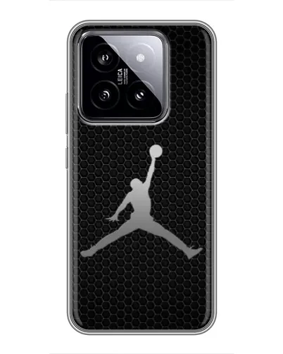 Чехол для Xiaomi 14 с картинкой «Jordan Dark Carbon»
