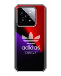 Чехол для Xiaomi 14 с картинкой «Adidas Red Neon»