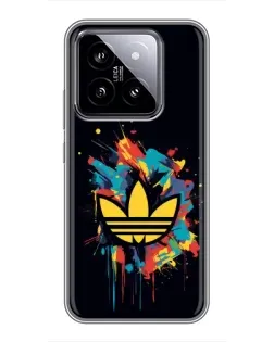Чехол для Xiaomi 14 с картинкой «Adidas Splash»