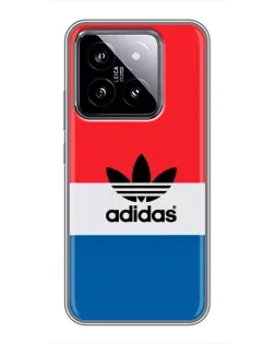 Чехол для Xiaomi 14 с картинкой «Ретро блоки Adidas»