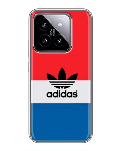 Чехол для Xiaomi 14 с картинкой «Ретро блоки Adidas»