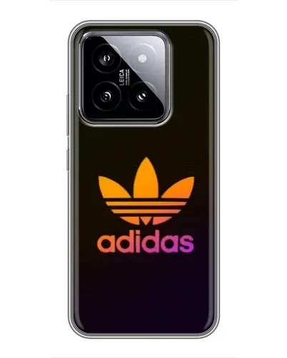 Чехол для Xiaomi 14 с картинкой «Градиент Adidas»