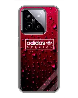 Чехол для Xiaomi 14 с картинкой «Adidas Gold Marble»