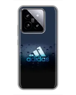 Чехол для Xiaomi 14 с картинкой «Adidas Water Drops»