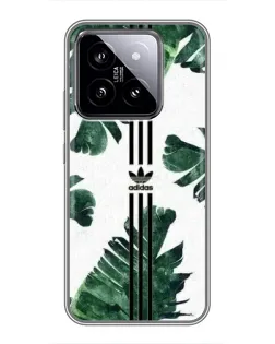 Чехол для Xiaomi 14 с картинкой «Пальмовые листья адидас»