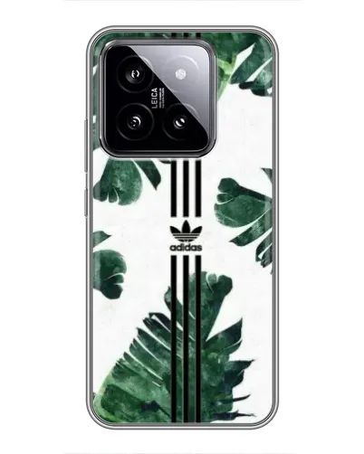 Чехол для Xiaomi 14 с картинкой «Пальмовые листья адидас»