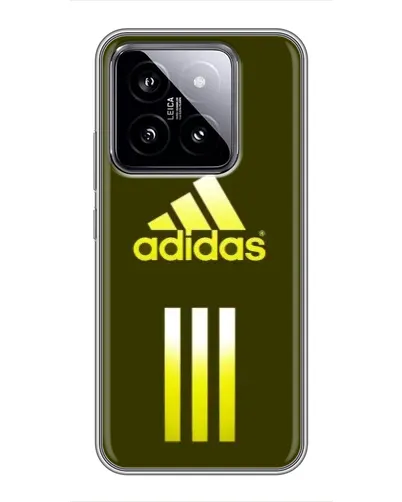 Чехол для Xiaomi 14 с картинкой «Оливковый градиент Adidas»