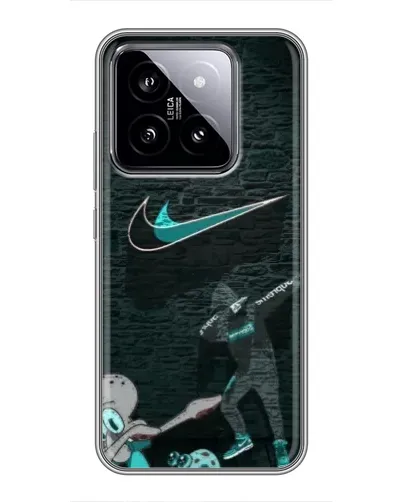 Чехол для Xiaomi 14 с картинкой «Спортивный арт Nike»