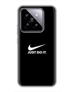 Чехол для Xiaomi 14 с картинкой «Минимализм от Nike»
