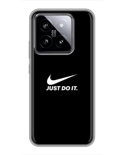 Чехол для Xiaomi 14 с картинкой «Минимализм от Nike»