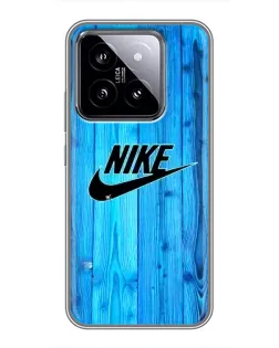 Чехол для Xiaomi 14 с картинкой «Голубое дерево Nike»