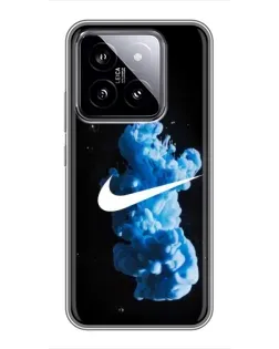 Чехол для Xiaomi 14 с картинкой «Nike и синий дым»