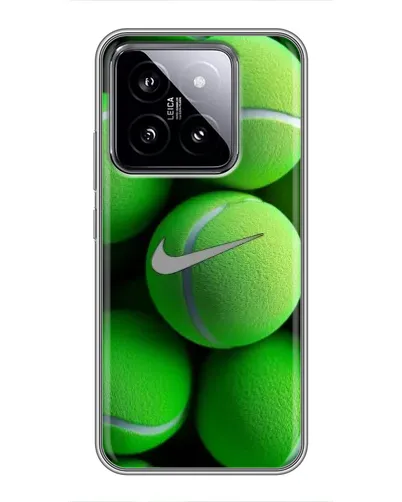 Чехол для Xiaomi 14 с картинкой «Теннисные мячи Найк»