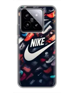 Чехол для Xiaomi 14 с картинкой «Коллекция кроссовок Nike»