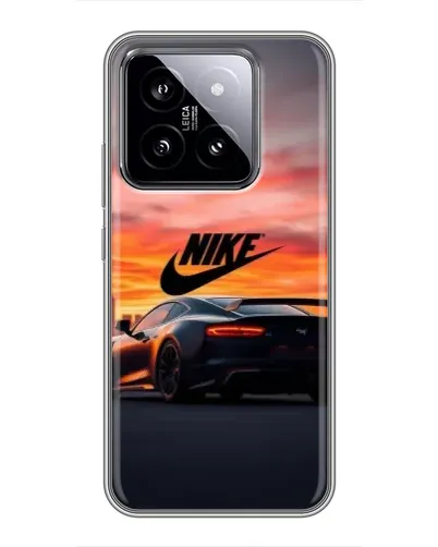 Чехол для Xiaomi 14 с картинкой «Nike и суперкар»