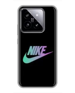Чехол для Xiaomi 14 с картинкой «Nike — городская ночь»